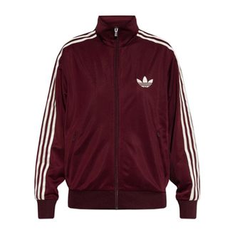 adidas Originals Adidas Originals, Zip-throughs, female, Red, Size: 2XS Sweatshirt with logo