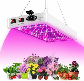 Gabrielle 400W LED Grow Light per piante da interno 312 LED Spettro completo Veg e Bloom Doppio interruttore IP65 Impermeabile Luci da coltivazione