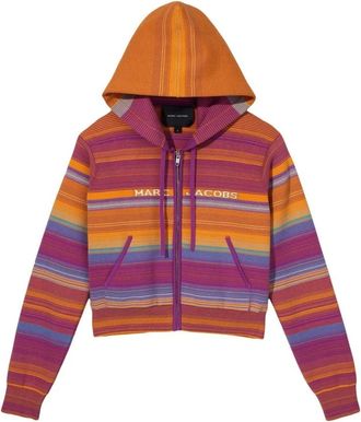 Marc Jacobs Multicolour Zip Hoodie Sweater - Dames - Vesten met rits - Veelkleurig - S - Katoen - Hoodies & sweatvesten
