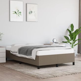 vidaXL Estructura De Cama Sin Colch&oacute;n Tela Gris Taupe 120x190 Cm Vidaxl