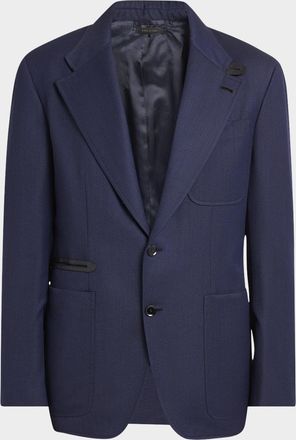 Brioni Men & apos;s Wool Single-Breasted Travel Sport Coat