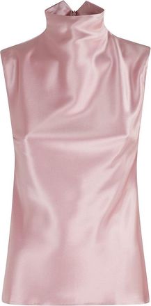Nanushka High Neck Satin Finish Colson Top