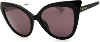 Max & Co. MO0038 01A Shiny Black/Smoke