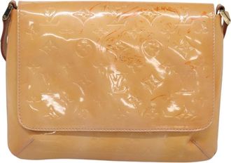 Louis Vuitton Thompson Street Handbag Monogram Vernis Beige Patent_Leather Bag (Pre-Owned)