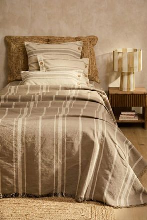 Calma House Colcha color piedra 180x260 para Cama de 90