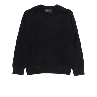 Emporio Armani Maglia Girocollo - male - Emporio Armani - Kids Sweatshirts - Black - 4 Y - Kids