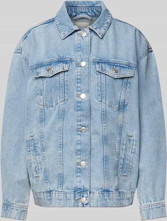 Only Oversized Jeansjacke aus reiner Baumwolle Modell OCEAN in Hellblau, Gr&ouml;&szlig;e XS