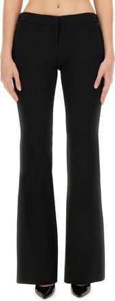 Moschino Black Flared Flat Front Pant