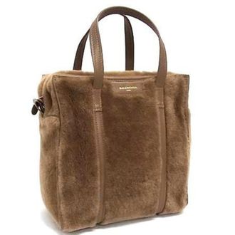 Balenciaga Brown Handbag Shoulder Bag Tote Bag (Pre-Owned)