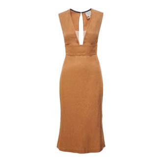 Alessia Santi Midi Dresses, female, Brown, Size: XS Midi Dress