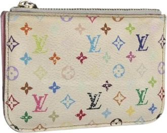 Louis Vuitton Pre-owned Wallets, female, White, Size: ONE SIZE Pre-owned Canvas Wallet