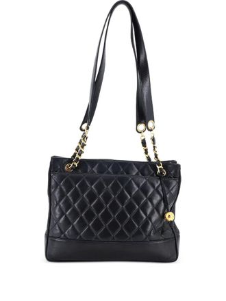 Chanel Slit Pocket Quilted Lambskin Medium shoulder bag - Nero