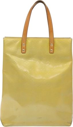 Louis Vuitton Reade Yellow Patent Leather Handbag (Pre-Owned)