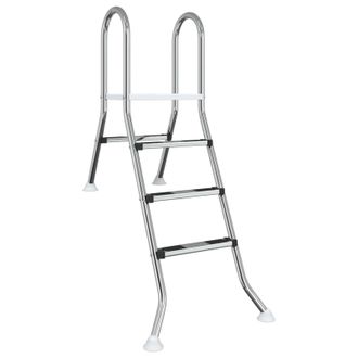 vidaXL Escalera Para Piscina Semienterrada 172 X 106 Cm 3-escal&oacute;n Vidaxl