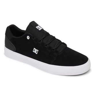 DC Sneaker DC SHOES Hyde, Herren, Gr. 10,5 (44), schwarz-weiss (schwarz, schwarz, wei&szlig;), Obermaterial: Leder / Futter: Textil / Aussensohle: Gummi, Schuh