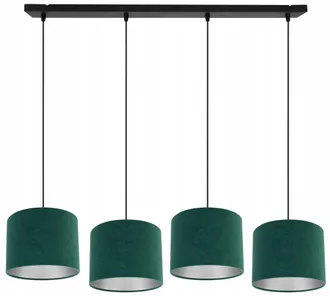 OEM L&aacute;mpara Colgante, L&aacute;mpara De Techo, Cromada, Pantalla De Terciopelo