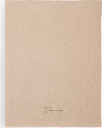 Jacquemus Rechteckiger Schal aus edlem Strickgewebe