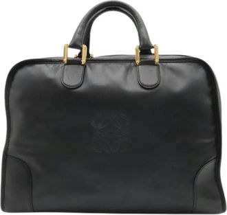 Loewe Pre-owned Amazona Boston Bag - unisex - Vintage Handtas - Zwart - ONE Size - Vintage