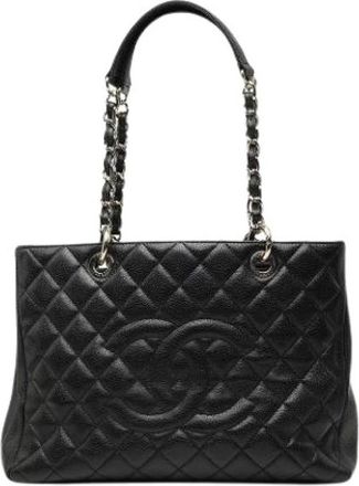 Chanel Pre-owned Grand Shopping Tote - Dames - Vintage Shopper - Zwart - ONE Size - Leer - Vintage