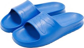 Lacoste Mens Croco 2.0 1122 2 Slide Sandals In Blue