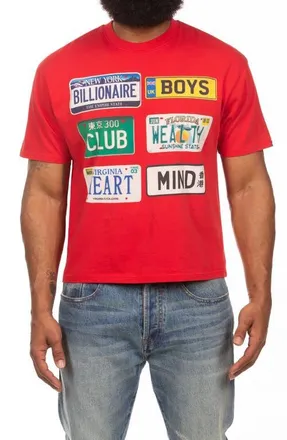 Billionaire Boys Club Plates Graphic T-Shirt in Red at Nordstrom, Size Xx-Large