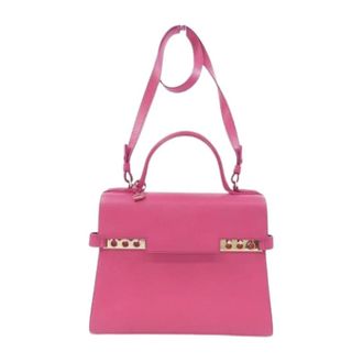 Delvaux Pre-owned Handbag - Dames - Pre-owned - Roze - Maat: ONE Size Leer