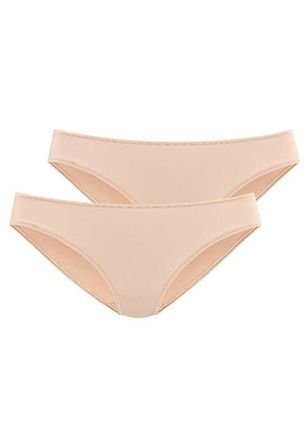 Lascana Womens 2 Pk Basic Hipster Panties in Beige at Nordstrom, Size 6