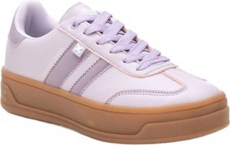 Xti Womens Lace Up Sneakers In Lilac