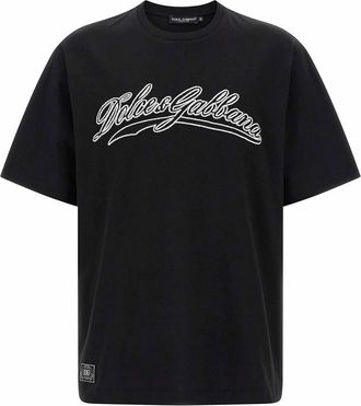 Dolce & Gabbana Logo Embroidery T-Shirt