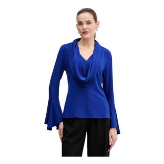 Joseph Ribkoff Dames, Blouses & Shirts, Blauw, Maat: 2XL Spandex