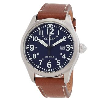Citizen Chandler Military Eco-Drive Blue Dial Mens Watch BM6838-17L