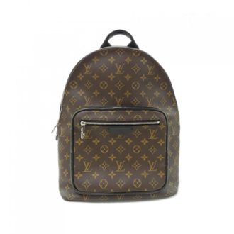 Louis Vuitton Marron Coated Canvas Backpack (Pre-Owned)