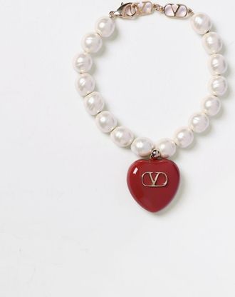 Valentino Garavani Bracciale Coeur Royal Valentino Garavani in perle con ciondolo
