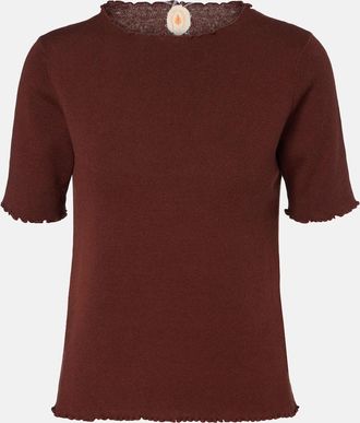 Jardin Des Orangers Cotton, silk, and cashmere sweater