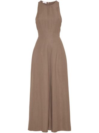 Brunello Cucinelli Light Brown Linen dress