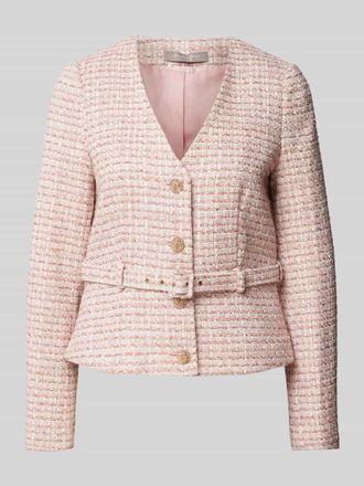 Christian Berg Blazer in Boucl&eacute;-Optik in Rose, Gr&ouml;&szlig;e 36