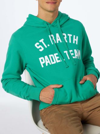 MC2 Saint Barth Cotton Hoodie With St. Barth Padel Team Print