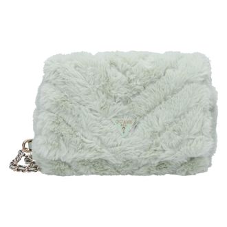 Guess Tassen, Dames, Groen, ONE Size, Crossbodytas van imitatiebont