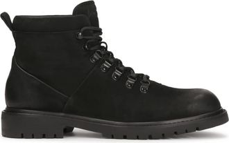Kazar Veterschoenen in zwart nubuck - Heren - Veterlaarzen - Zwart - 44 EU - Leer - Schoenen