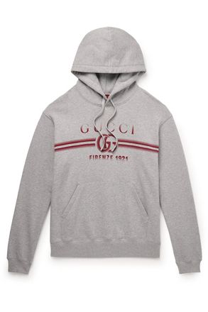 【GUCCI】HOODED SWEATSHIRT LIGHT FELTED COTTON JE◆715911XJE Gucci Hooded Sweatshirt Light Felted Cotton Je – LOZURI®