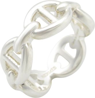 Hermès Silver Silver 925 Band Ring (Pre-Owned)