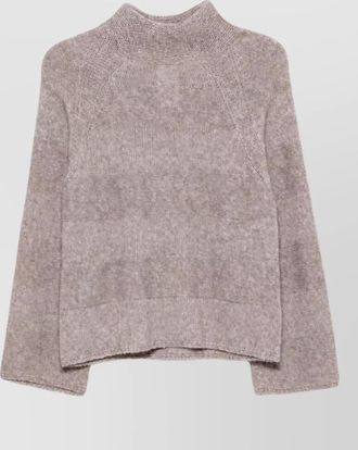 Emporio Armani striped high neck wool jumper