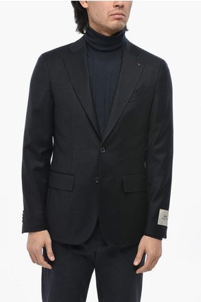 Corneliani CC COLLECTION Blazer 2 Bottoni in Lana Vergine con Tasche Ad taglia 50
