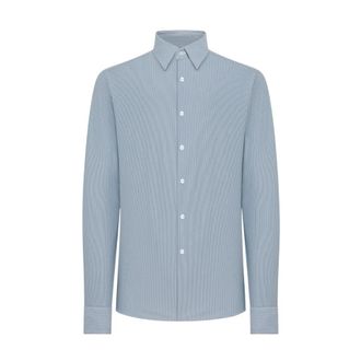 Roberto Ricci Design Oxford Jacquard Overhemd - Heren - Zakelijke Overhemden - Blauw - M - Overhemden