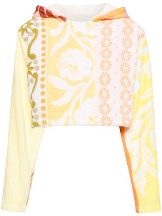 Cavia Hoodie met colourblocking - Oranje