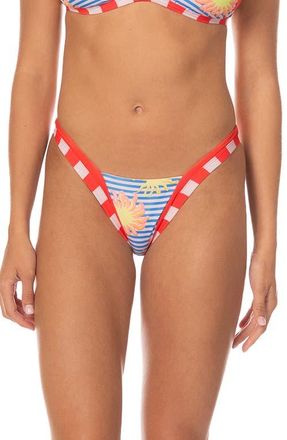Maaji Awake in Light Trinity Reversible Bikini Bottoms in Open Blue at Nordstrom, Size Large