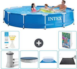 Intex Piscina Con Estructura Redonda - 366x76 Cm - 7-piezas S214