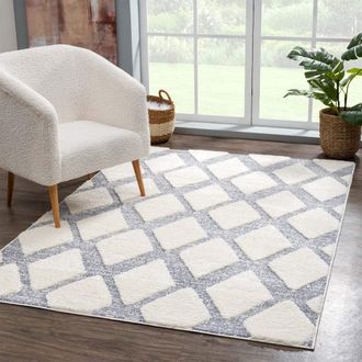 Carpet City Hochflor-Teppich »Focus 4497« rechteckig 20 mm Höhe Läufer, Boho, Hochtief-Muster/ 3D-Effekt, für Wohnzimmer, Schlafzimmer