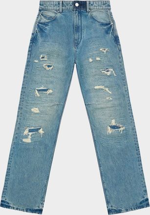 Rta Jonas Distressed Straight Jeans