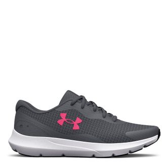 Under Armour Womens Ua W Surge 3 Running Shoe, Pitch Gray White Cerise, 8 UK